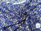 VISCOSE AFIA BLEU / ECRU - My Little Coupon