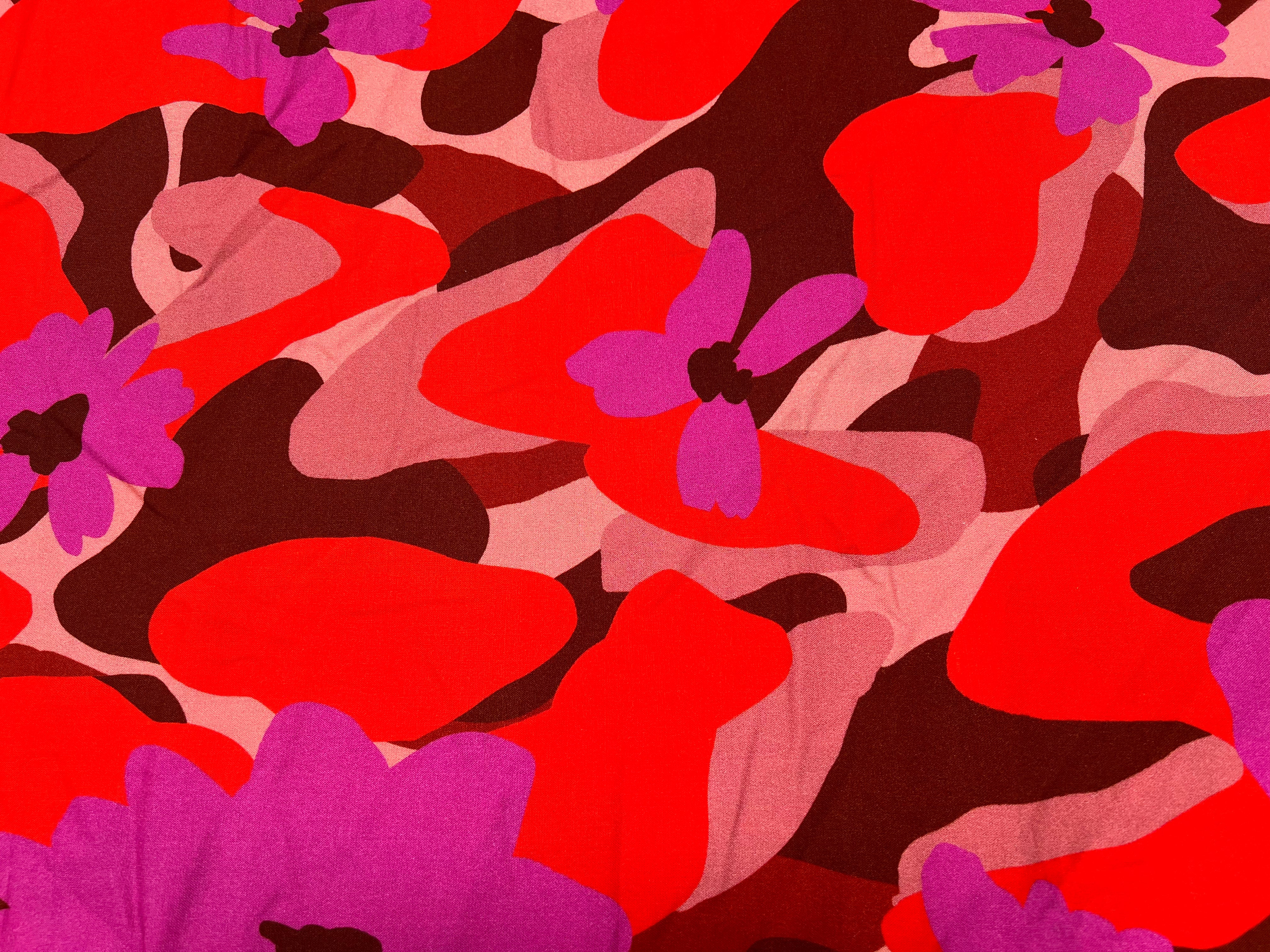 VISCOSE AIMAEL ROUGE / VIOLET - My Little Coupon