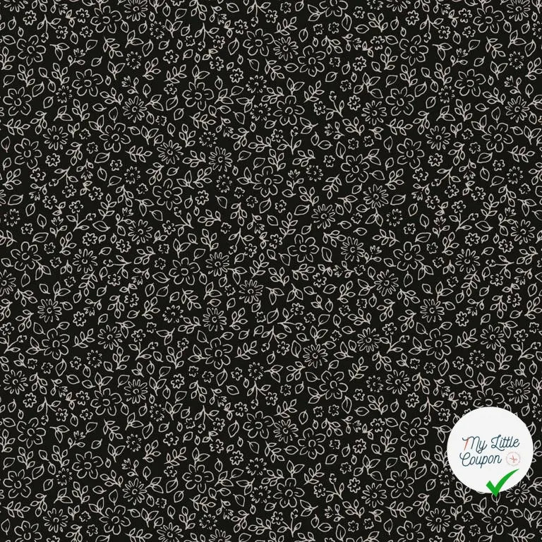 VISCOSE ANNIE NOIR / BLANC CASSE 1B D1P 150 - My Little Coupon