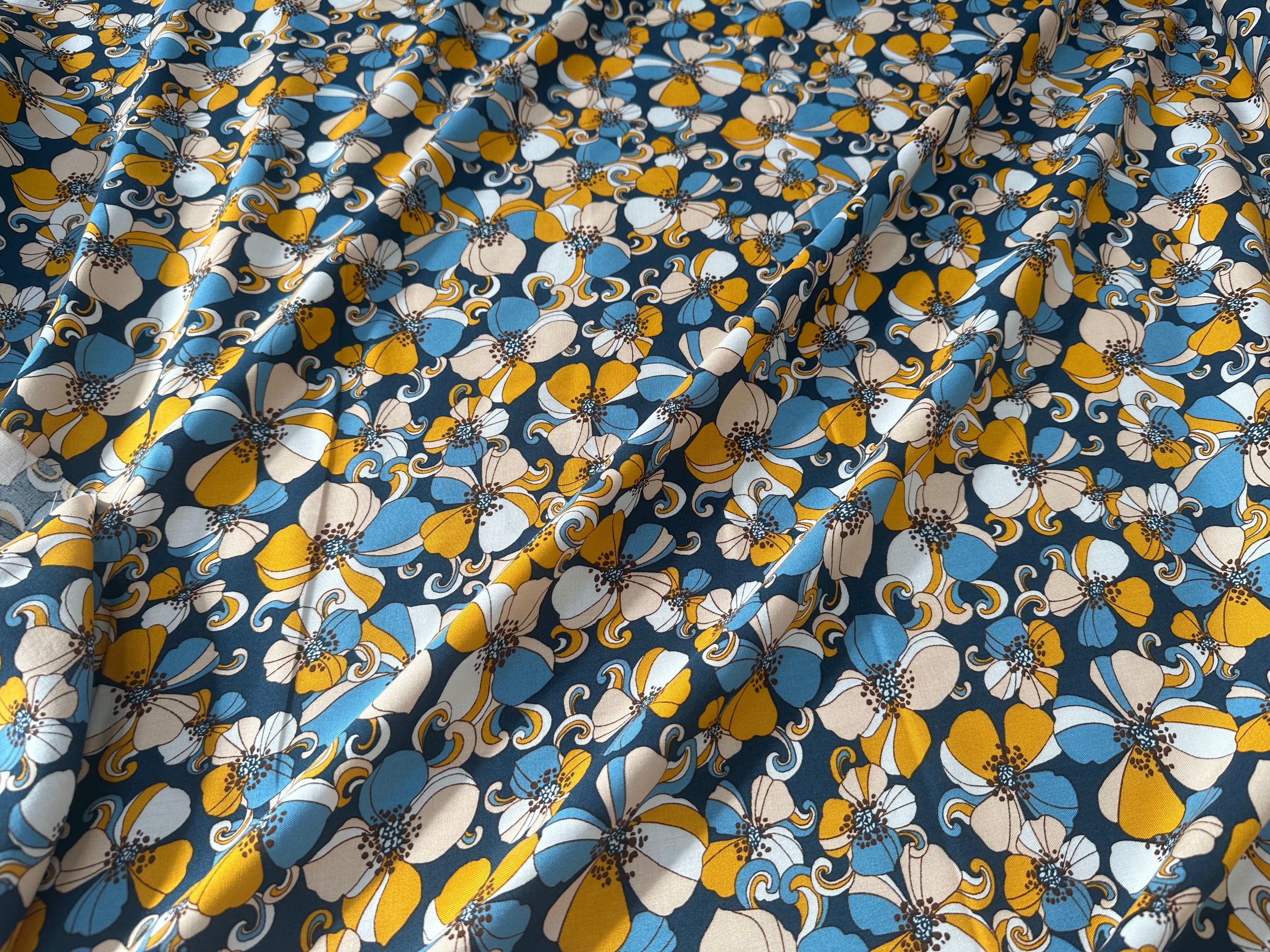 VISCOSE  BELINDA MARINE OEKO-TEX - My Little Coupon