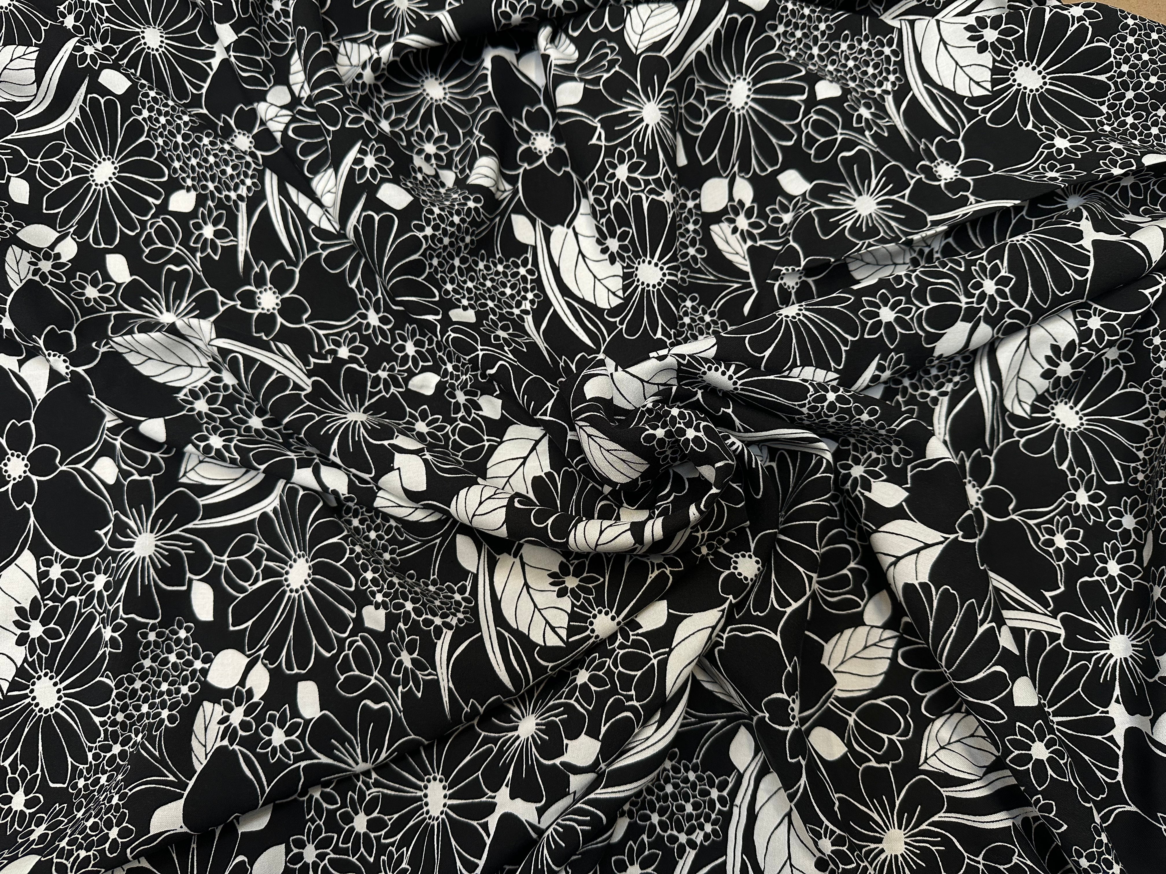 VISCOSE BESTA NOIR / BLANC CASSE 1B D1P 150 - My Little Coupon