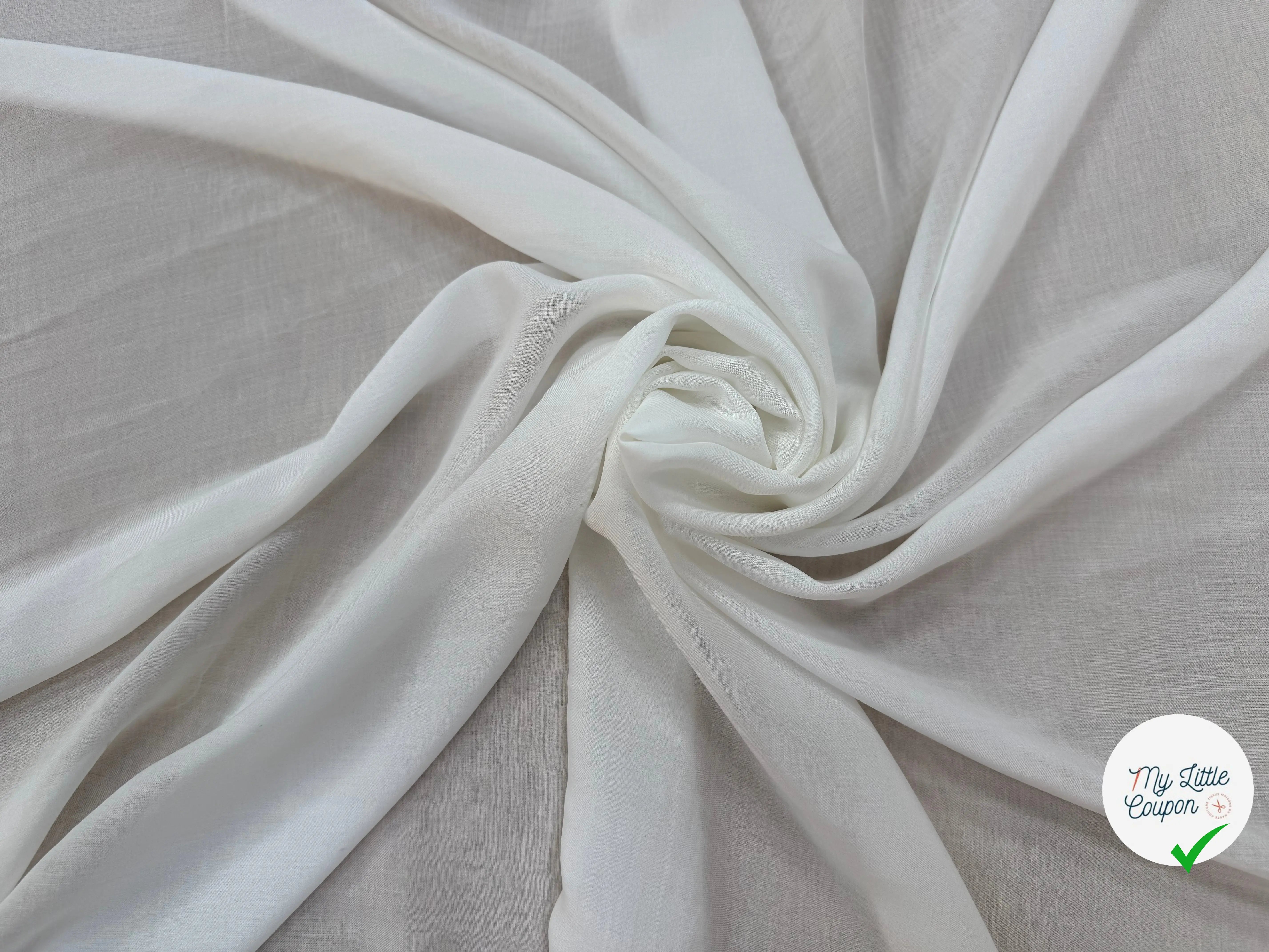 VISCOSE BLANC UNI - My Little Coupon