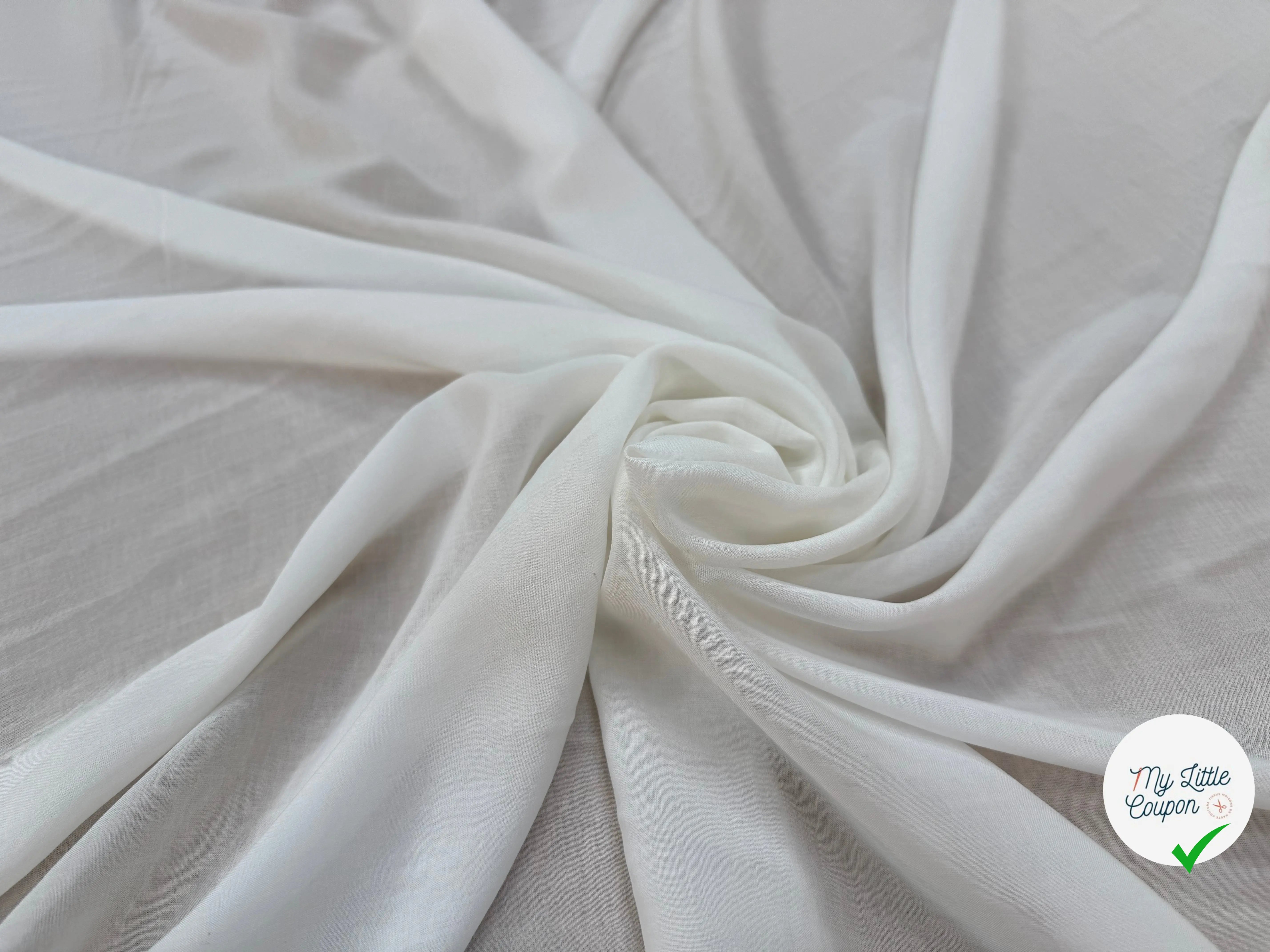 VISCOSE BLANC UNI - My Little Coupon