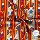 VISCOSE BUBBLE TISSU IMPRIMÉ ABSTRAIT BLANC - My Little Coupon