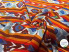 VISCOSE BUBBLE TISSU IMPRIMÉ ABSTRAIT BLANC - My Little Coupon