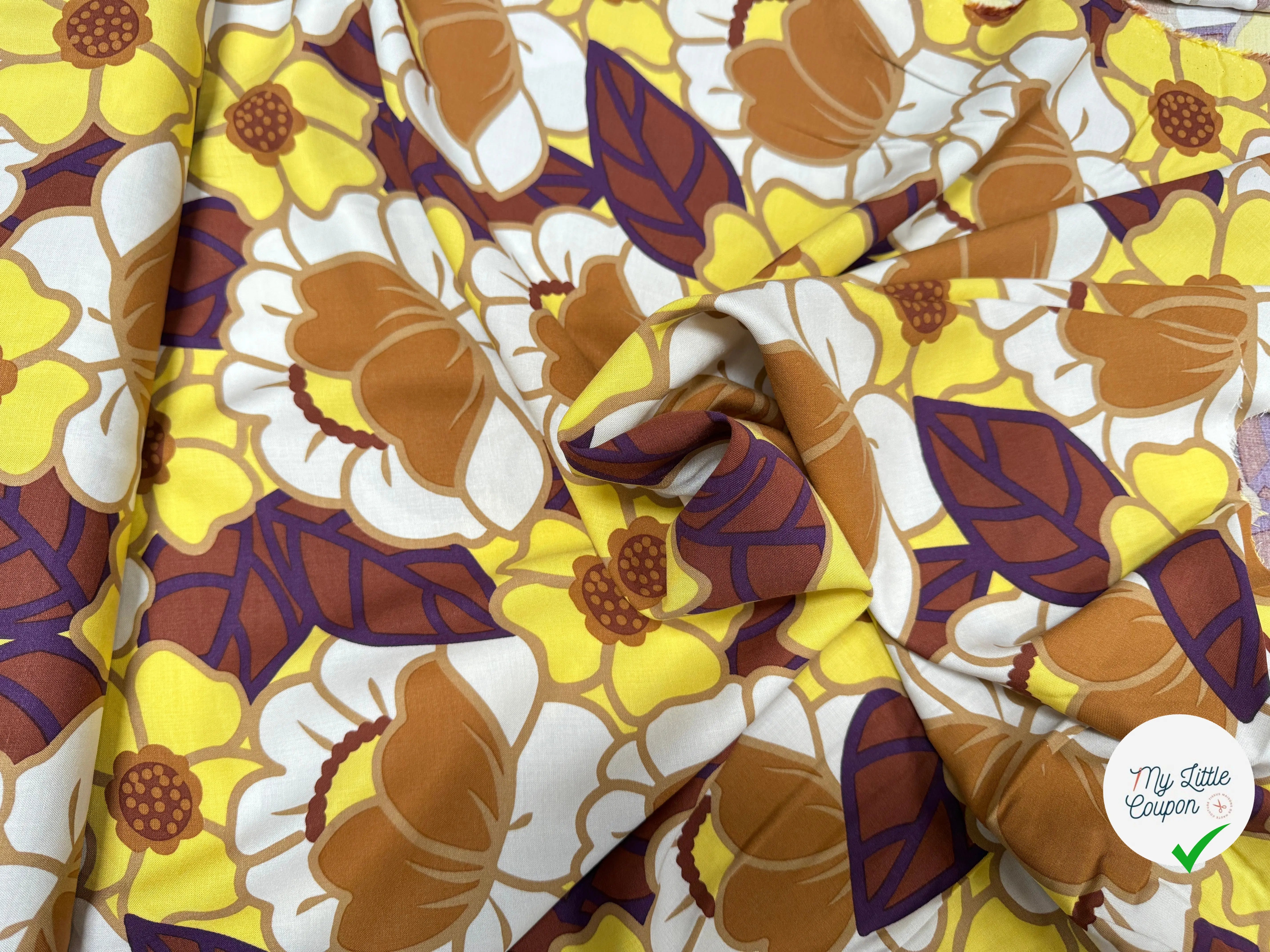 VISCOSE CLEMONE ECRU / JAUNE - My Little Coupon