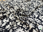 VISCOSE COROLLE NOIR ET BLANC 140 CM - My Little Coupon