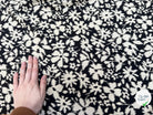 VISCOSE COROLLE NOIR ET BLANC 140 CM - My Little Coupon