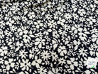 VISCOSE COROLLE NOIR ET BLANC 140 CM - My Little Coupon