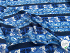 VISCOSE DE BLEU LYS ABSTRAIT ET RAYURES - My Little Coupon