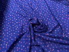 VISCOSE DOUCE FOND VIOLET MOTIFS PETITES ETOILES - My Little Coupon
