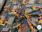 VISCOSE ÉLASTHANNE IMPRIMÉ MOSAÏQUE PUNGI TOPO MOSAIQUE - My Little Coupon