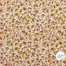 VISCOSE ET LIN FLEURS SAUMON - My Little Coupon