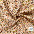 VISCOSE ET LIN FLEURS SAUMON - My Little Coupon