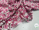 VISCOSE FLEURETTES ROSE 140 CM - My Little Coupon