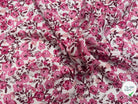 VISCOSE FLEURETTES ROSE 140 CM - My Little Coupon
