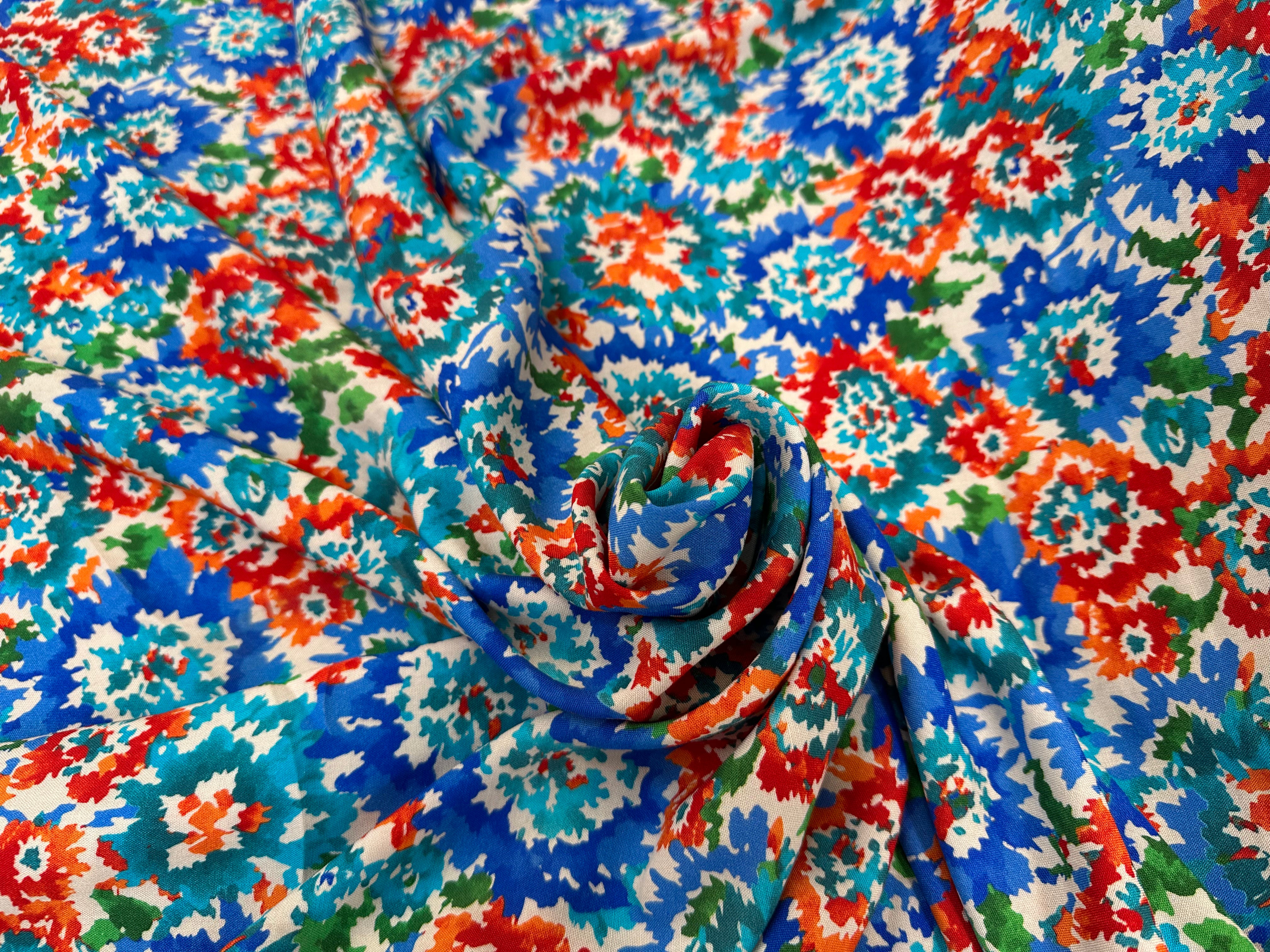 VISCOSE FLEURS DE AQUARELLE - My Little Coupon