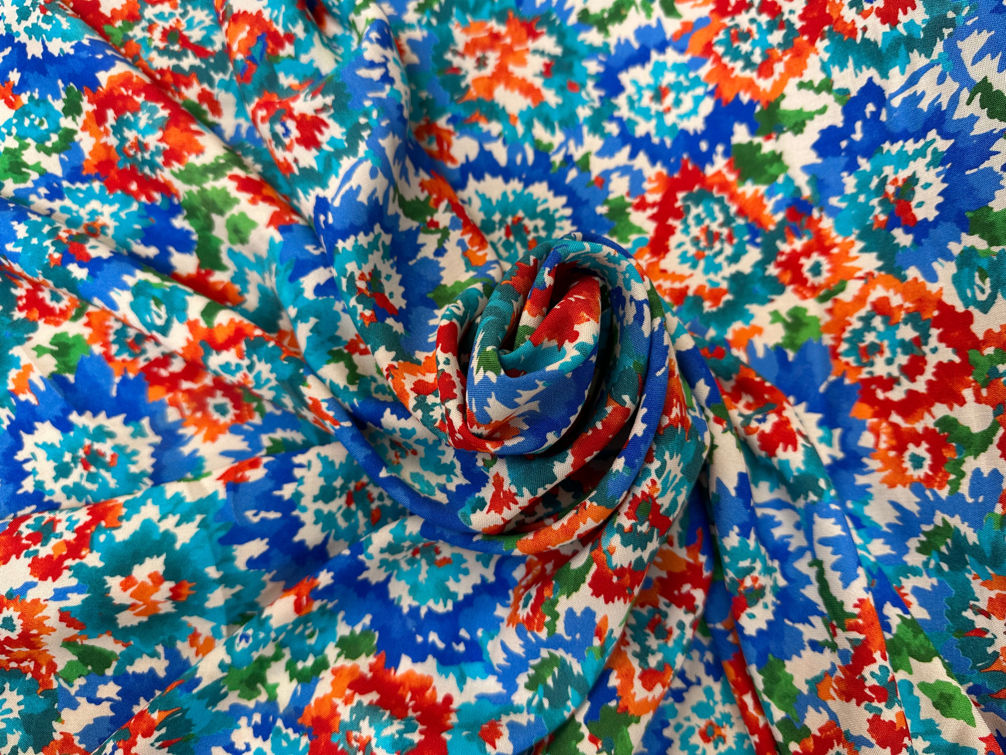 VISCOSE FLEURS DE AQUARELLE - My Little Coupon