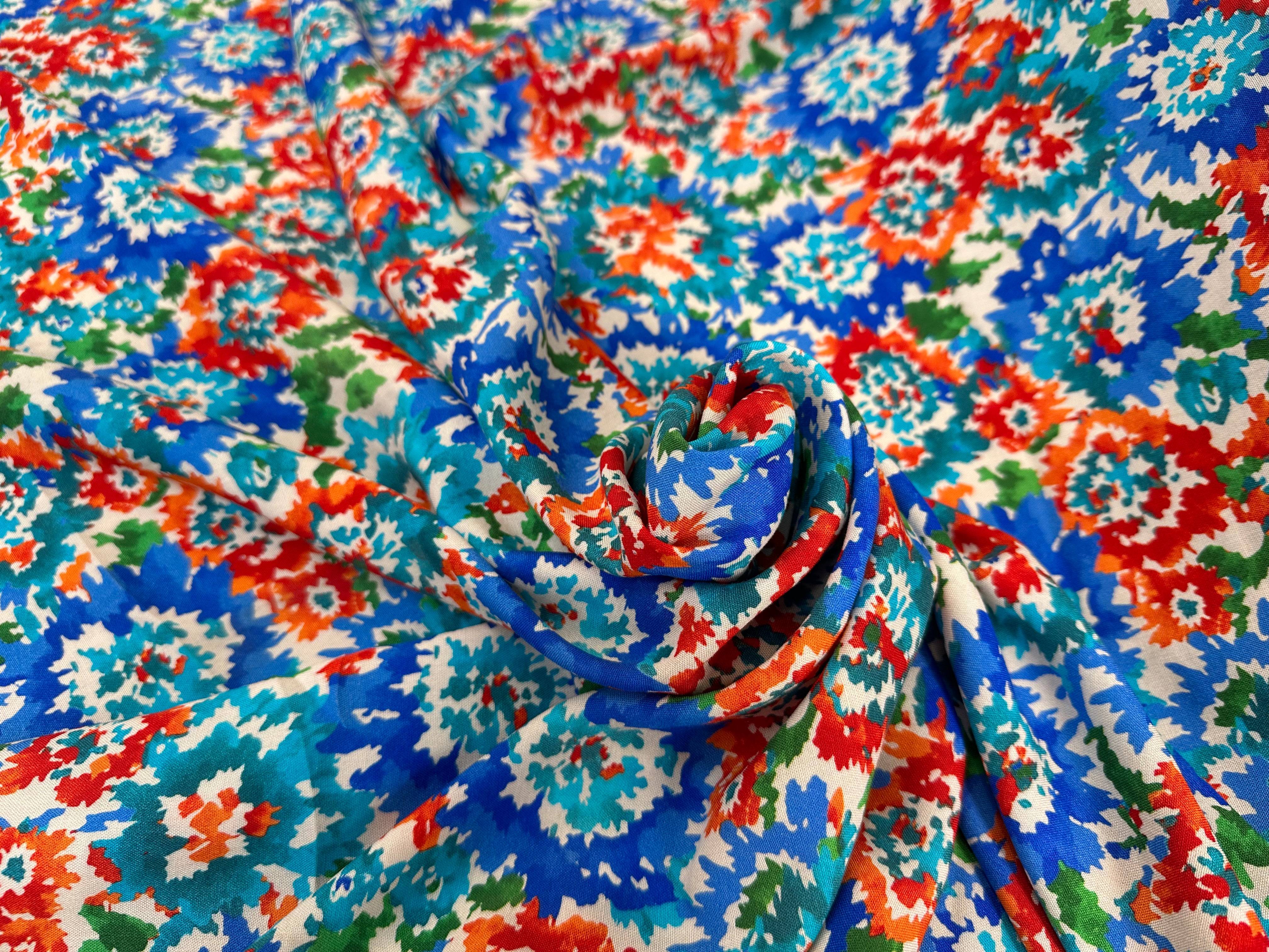 VISCOSE FLEURS DE AQUARELLE - My Little Coupon