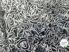 VISCOSE FLEURS NOIR ET BLANC - My Little Coupon