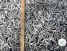 VISCOSE FLEURS NOIR ET BLANC - My Little Coupon