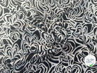VISCOSE FLEURS NOIR ET BLANC - My Little Coupon