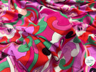 VISCOSE FLEURS RÉTRO VERT - My Little Coupon