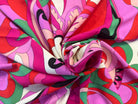 VISCOSE FLEURS RÉTRO VERT - My Little Coupon