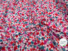VISCOSE FLEURS ROSE & BLEU - My Little Coupon