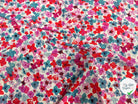 VISCOSE FLEURS ROSE & BLEU - My Little Coupon