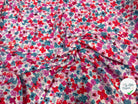 VISCOSE FLEURS ROSE & BLEU - My Little Coupon