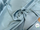 VISCOSE FLUIDE ENVERS SATIN BLEU GRIS - My Little Coupon