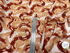 VISCOSE FLUIDE FOND BEIGE IMPRIMÉE TOURBILLON BEIGE ET CHOCO - My Little Coupon