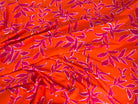 VISCOSE FLUIDE ORANGE & ROSE FEUILLAGES - My Little Coupon