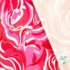 VISCOSE FLUIDE ORANGE & ROSE FEUILLAGES - My Little Coupon
