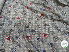 VISCOSE FLUIDE PRINCE DE GALLES IMPRIMÉ JOLIES FLEURS - My Little Coupon