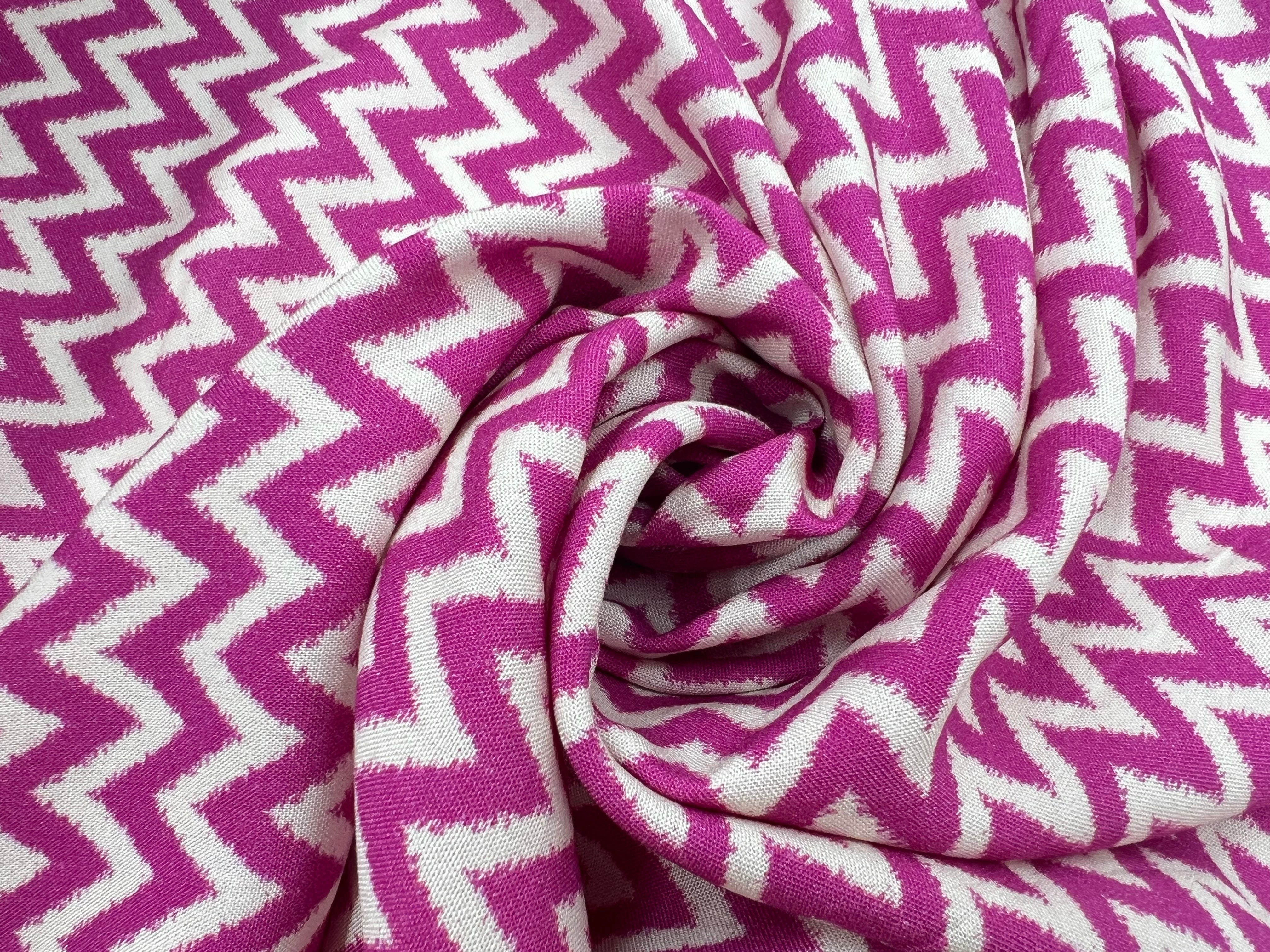 VISCOSE GÉOMÉTRIE CHIC ROSE MLC INTERN