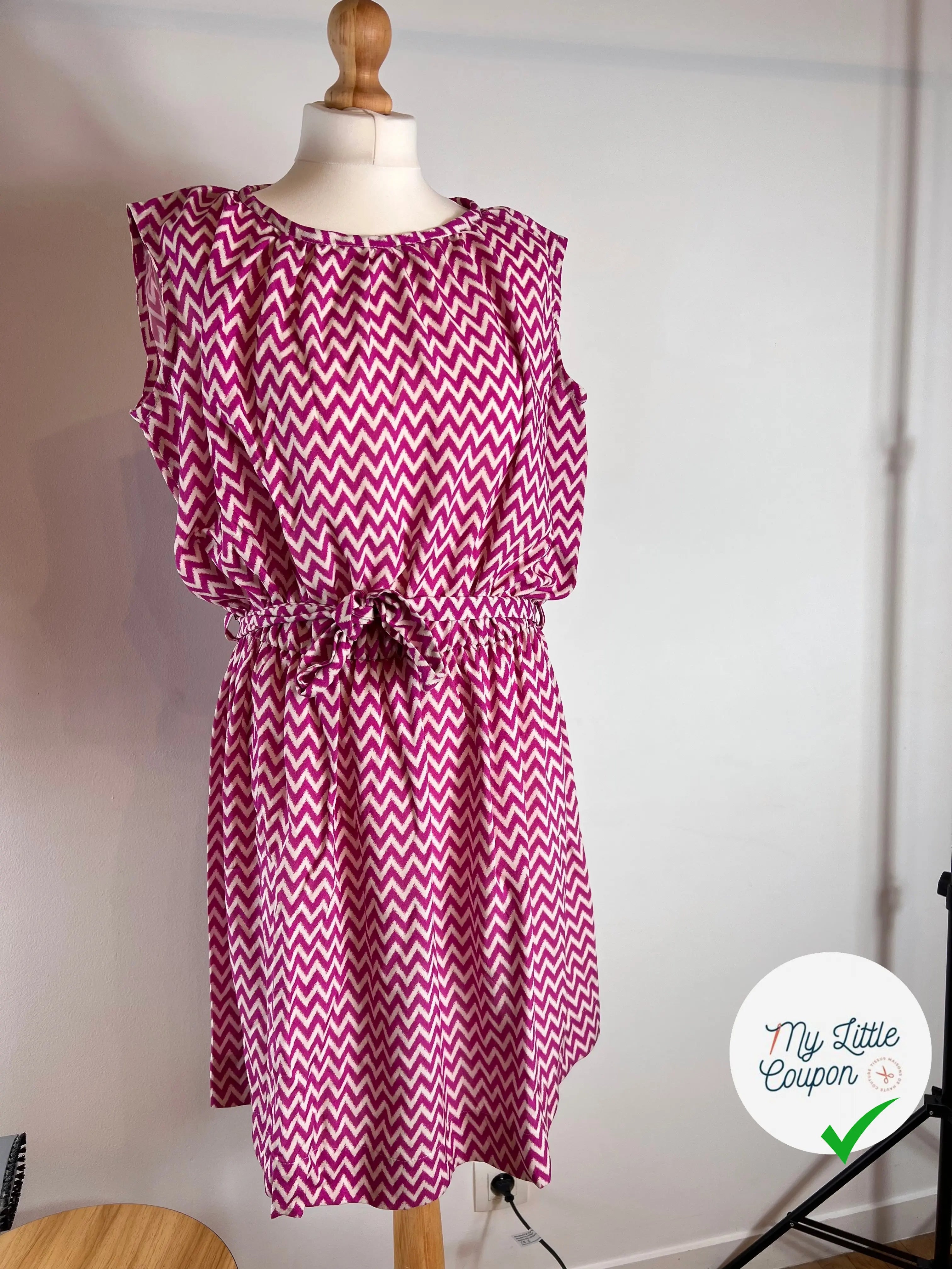 VISCOSE GÉOMÉTRIE CHIC ROSE MLC INTERN