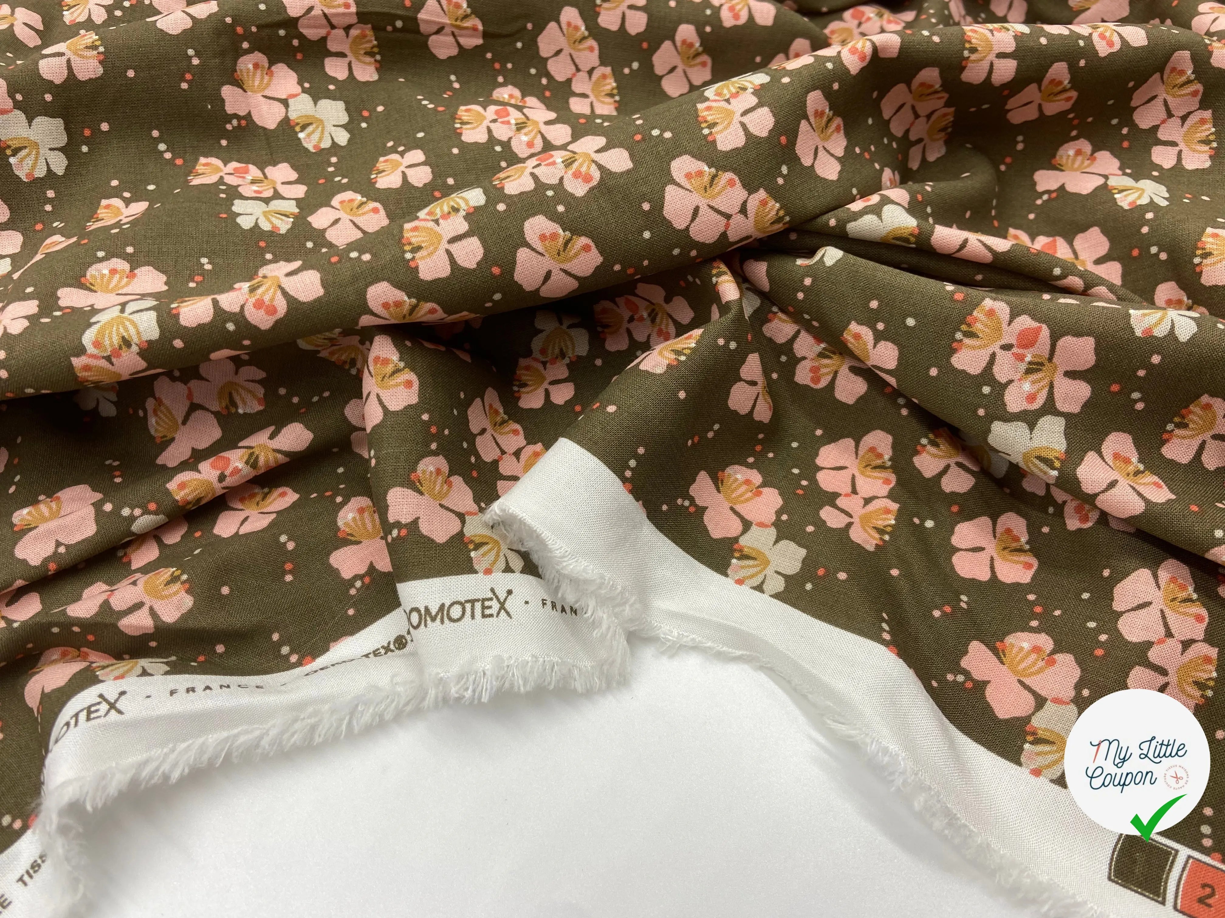 VISCOSE IMPRESSION FLEURS FLOTTANTES - My Little Coupon - tissu - coudre