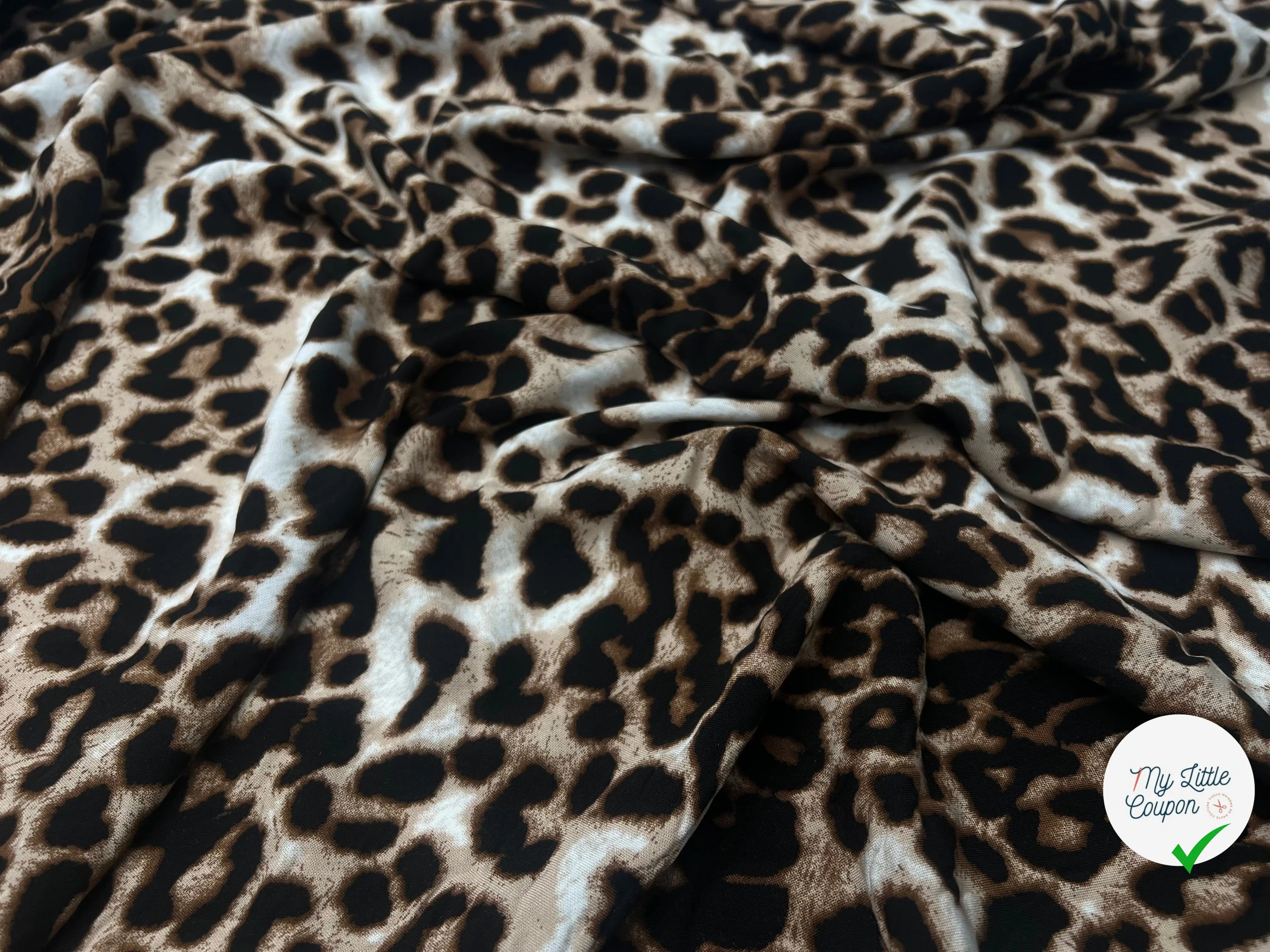 VISCOSE IMPRIMÉ LÉOPARD - My Little Coupon - tissu - coudre