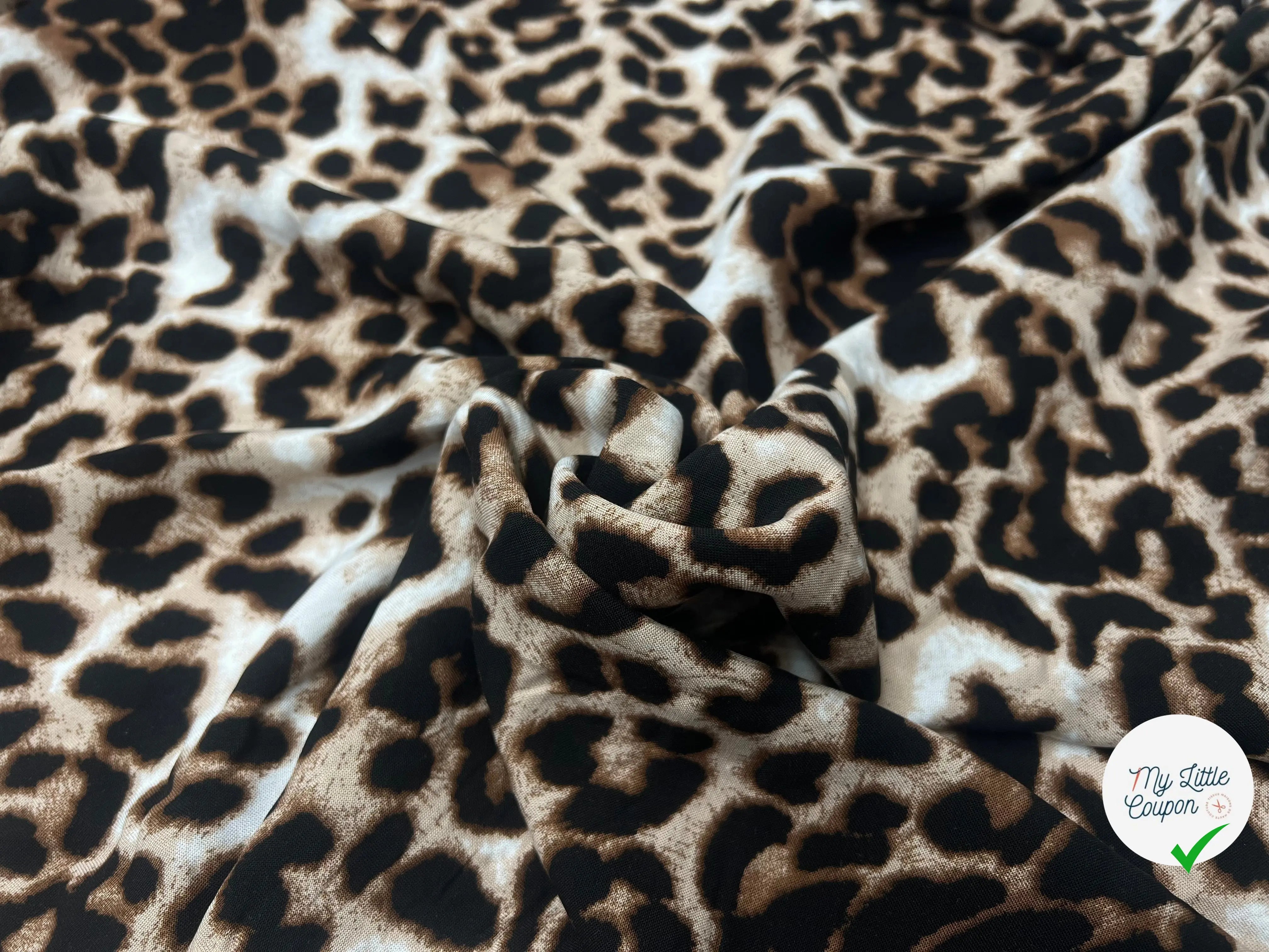 VISCOSE IMPRIMÉ LÉOPARD - My Little Coupon - tissu - coudre