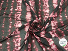 VISCOSE IMPRIMÉ TYE AND DYE BORDEAUX ET NOIR - My Little Coupon - tissu - coudre