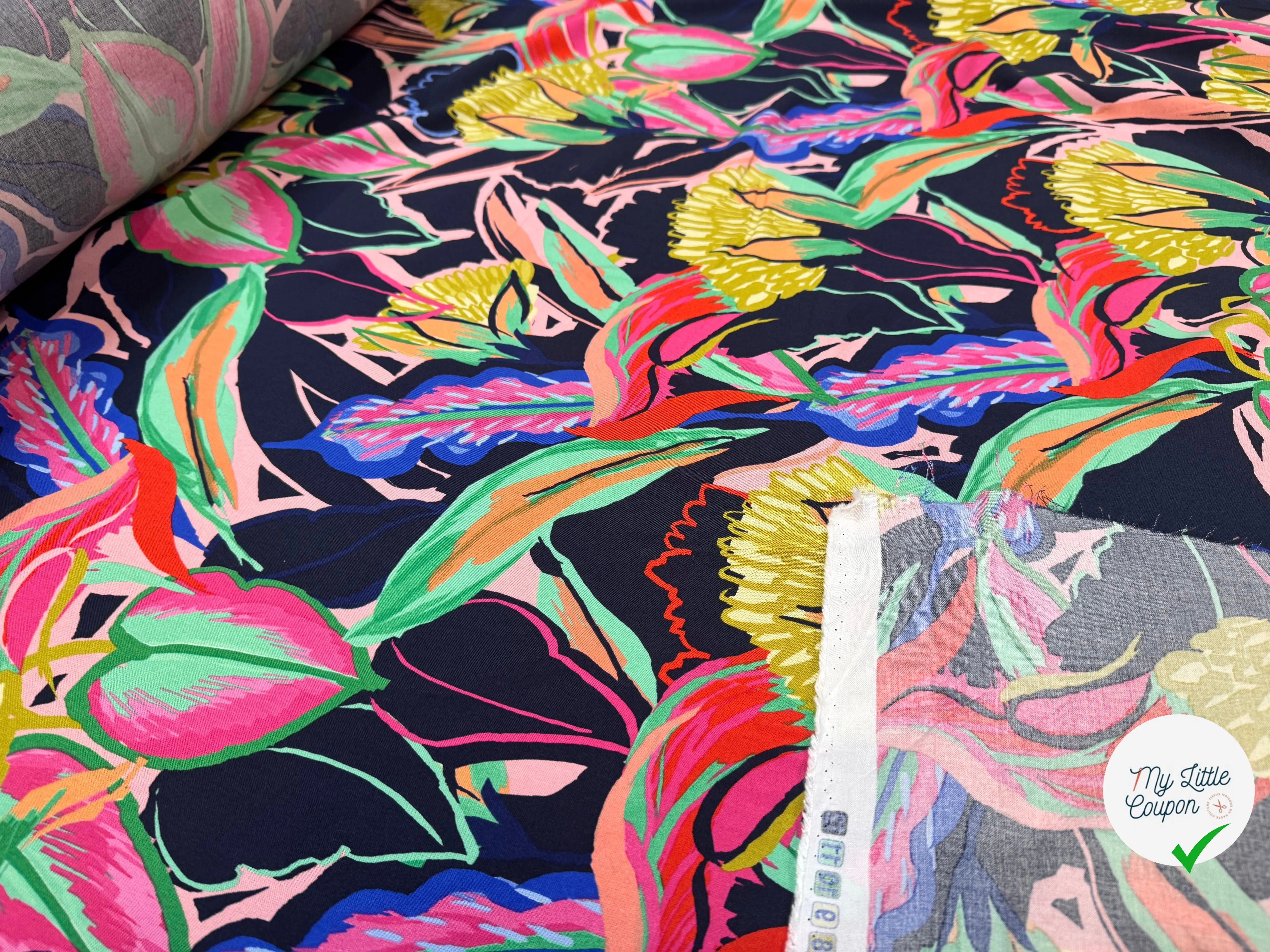 VISCOSE IMPRIMÉE FLEURS SAUVAGES - My Little Coupon