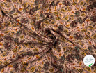 VISCOSE IMPRIMÉE FLORALIE DE VIEUX ROSE - My Little Coupon - tissu - coudre
