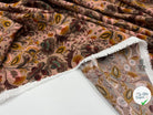 VISCOSE IMPRIMÉE FLORALIE DE VIEUX ROSE - My Little Coupon - tissu - coudre