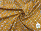 VISCOSE IMPRIMÉE LITTLE FLOWER FOND OCRE - My Little Coupon - tissu - coudre
