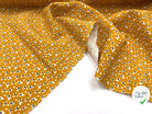 VISCOSE IMPRIMÉE LITTLE FLOWER FOND OCRE - My Little Coupon - tissu - coudre