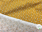 VISCOSE IMPRIMÉE LITTLE FLOWER FOND OCRE - My Little Coupon - tissu - coudre