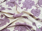 VISCOSE JACQUARD MOTIF FLEURS VIOLET ECOVERO - My Little Coupon