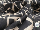 VISCOSE JACQUARD ORIGAMI DE NOIR & CRÈME - coupon de tissu de 1 mètre 85 - My Little Coupon - tissu - coudre